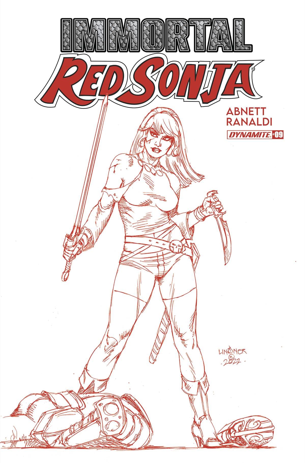 Dynamite Comic Books > Incentives IMMORTAL RED SONJA #9 CVR N 1:10 FOC INCV LINSNER FIERY R 72513031884809141 OCT228113