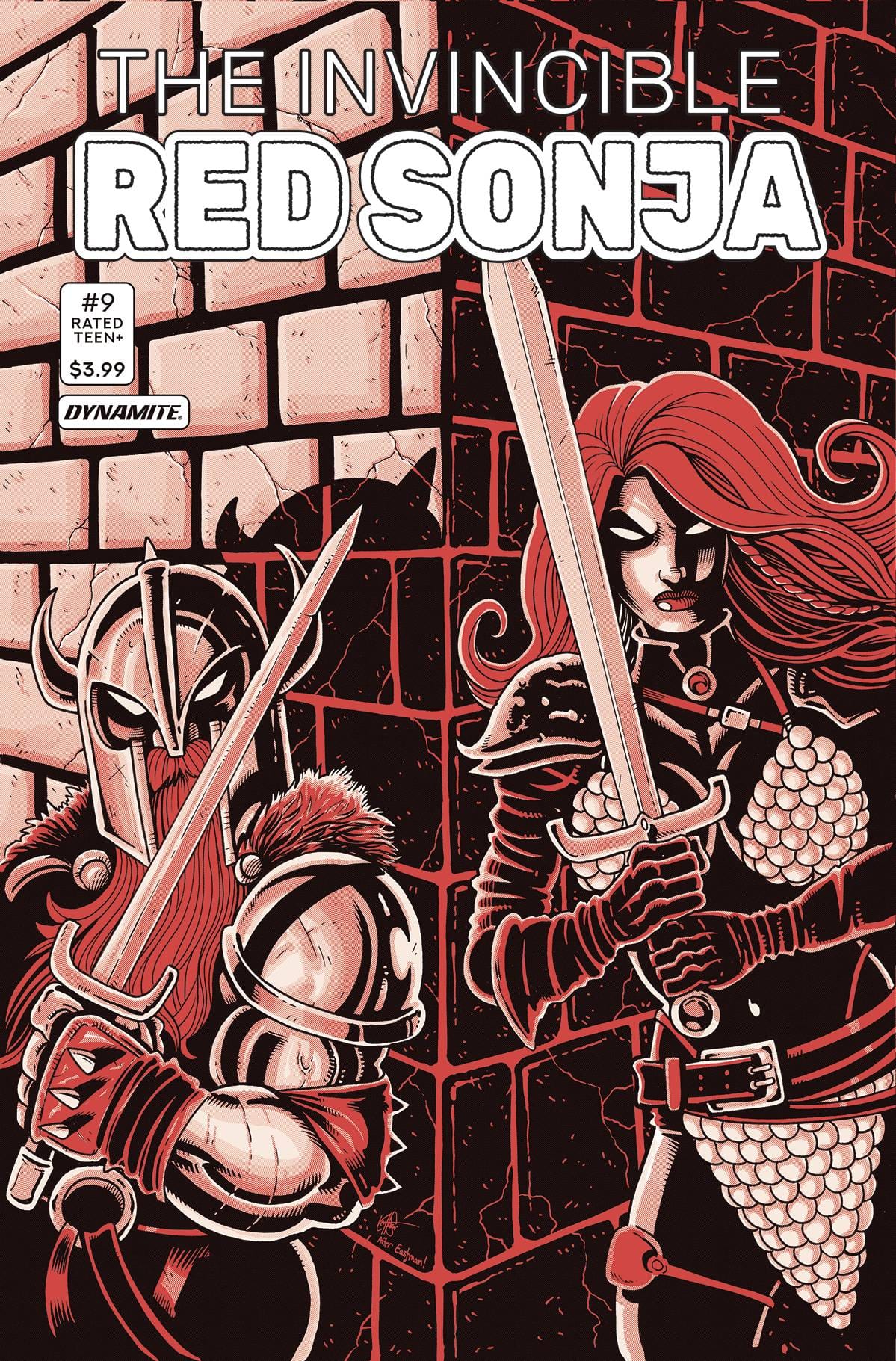 Dynamite Comic Books > Incentives INVINCIBLE RED SONJA #9 CVR N FOC TMNT HOMAGE HAESER 72513030634009141 MAR229172