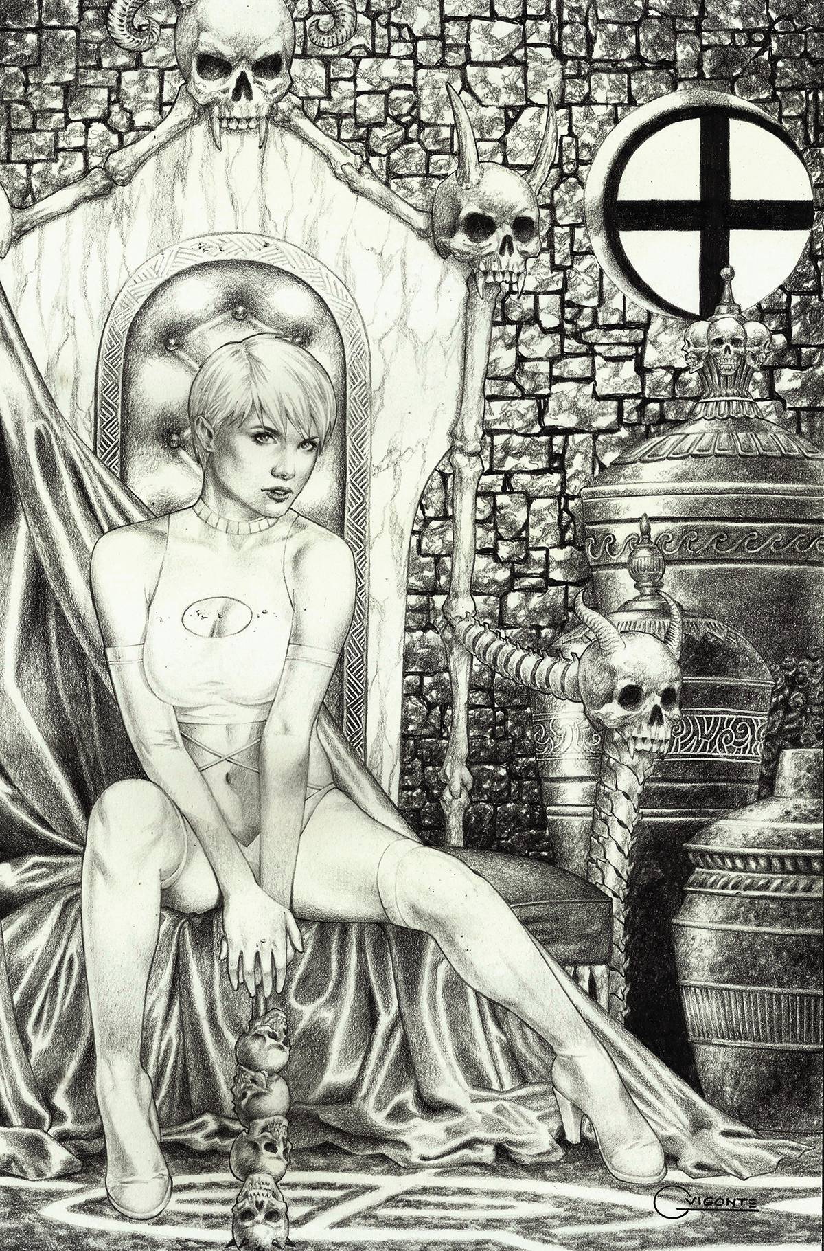 Dynamite Comic Books > Incentives NYX #8 CVR M 1:7 FOC INCV VIGONTE B&W VIRGIN 72513031317108131 MAY228245