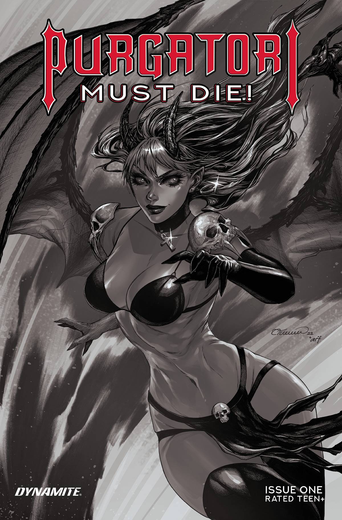 Dynamite Comic Books > Incentives PURGATORI MUST DIE #1 CVR I 1:20 INCV TURNER B&W 72513032710901091 NOV220611