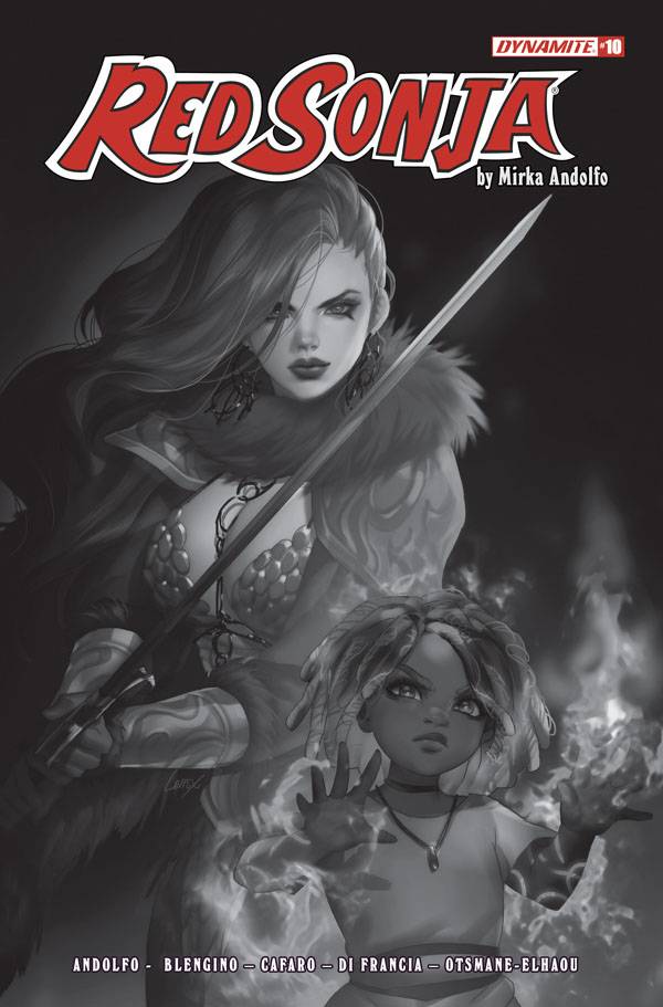 Dynamite Comic Books > Incentives RED SONJA (2021) #10 CVR P 1:7 FOC INCV LEIRIX B&W 72513031082810161 APR228215