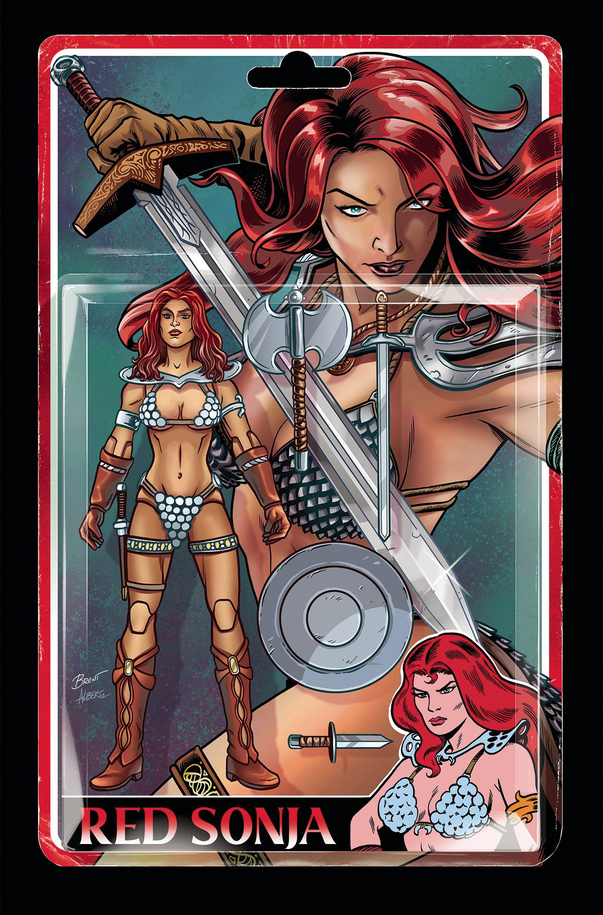 RED SONJA 2023 #1 CVR X 1:25 INCV VAR ACTION FIGURE VIRGIN