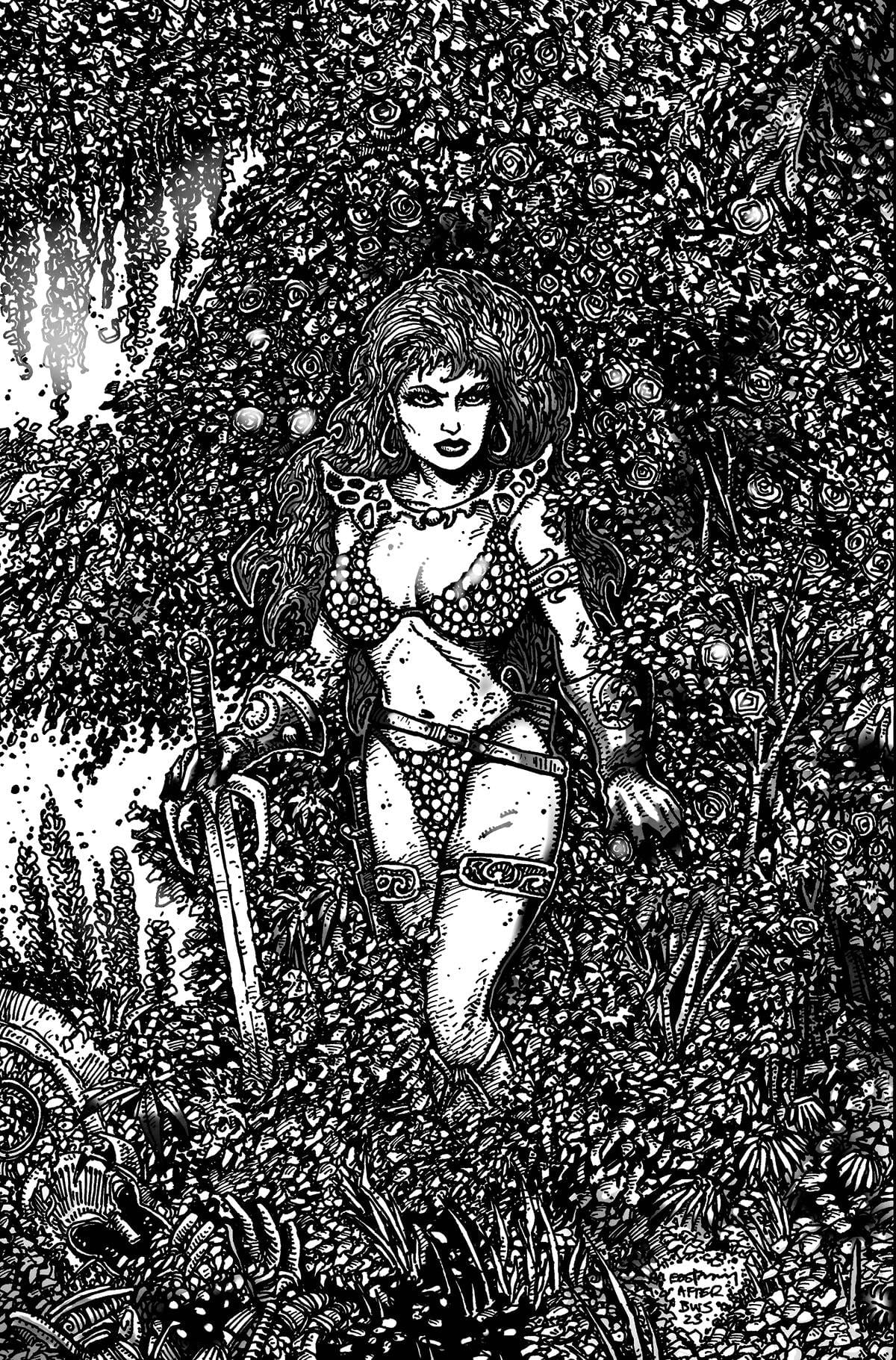 RED SONJA 2023 #1 CVR ZA 1:30 INCV VAR EASTMAN LINE ART VIRGIN