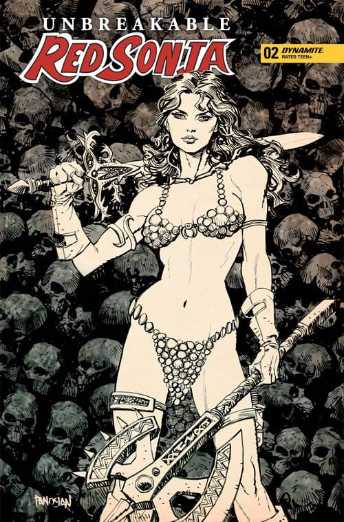 Dynamite Comic Books > Incentives UNBREAKABLE RED SONJA #2 CVR F 1:10  INCV PANOSIAN 72513032317002061 SEP220724