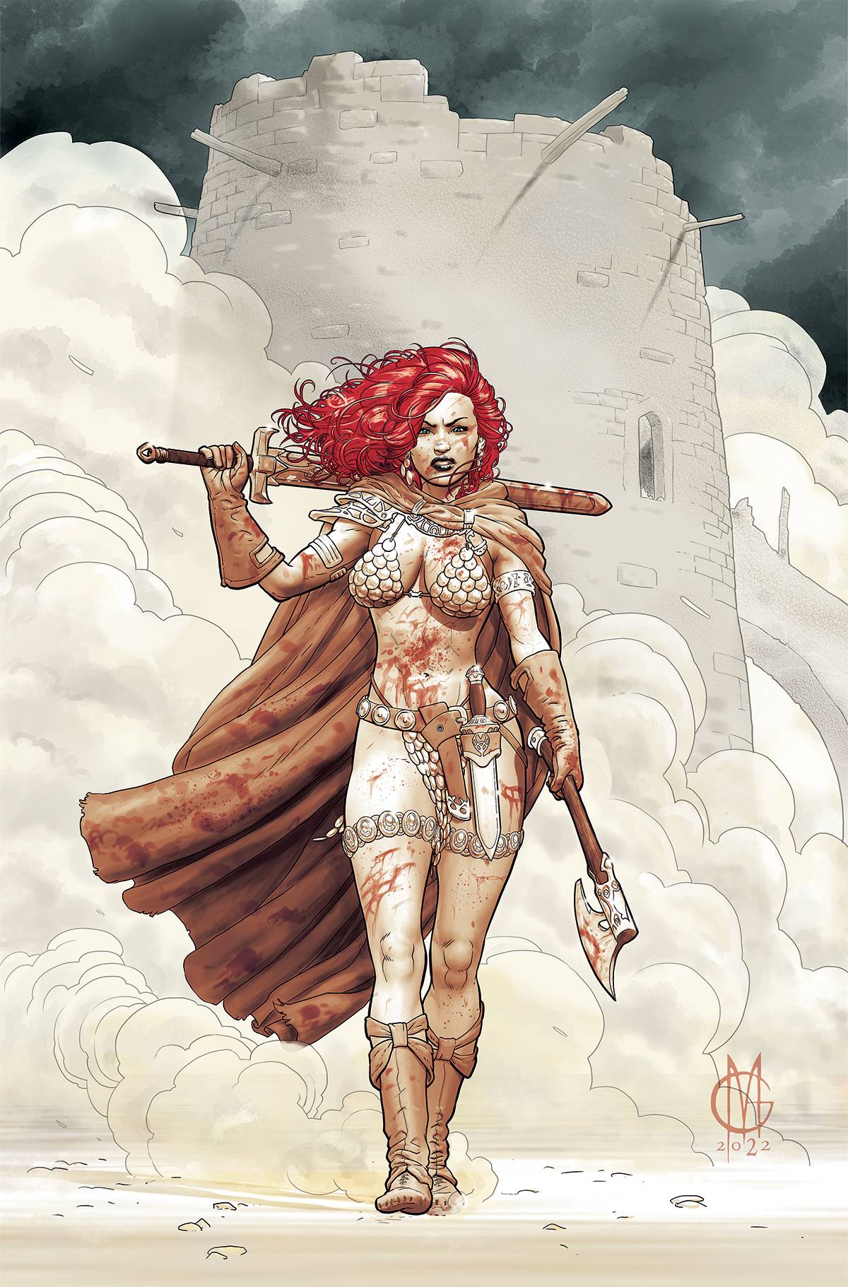 UNBREAKABLE RED SONJA #4 CVR J 1:25 INCV MATTEONI VIRGIN