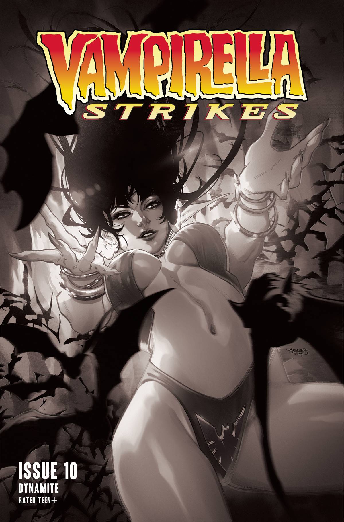 VAMPIRELLA STRIKES #10 CVR H 1:20 INCV SEGOVIA B&W