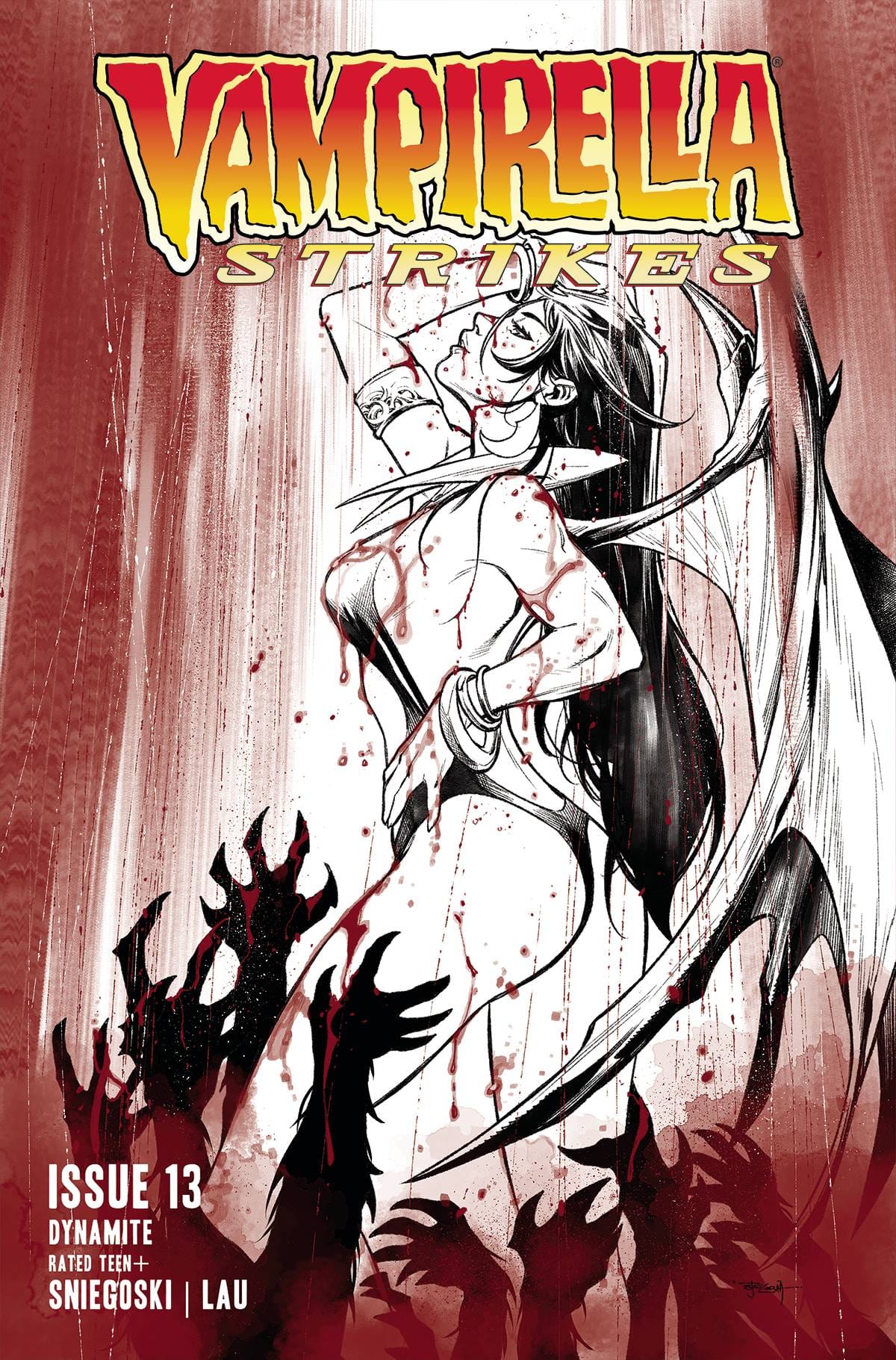 VAMPIRELLA STRIKES #13 CVR H 1:15 INCV VAR SEGOVIA B&W