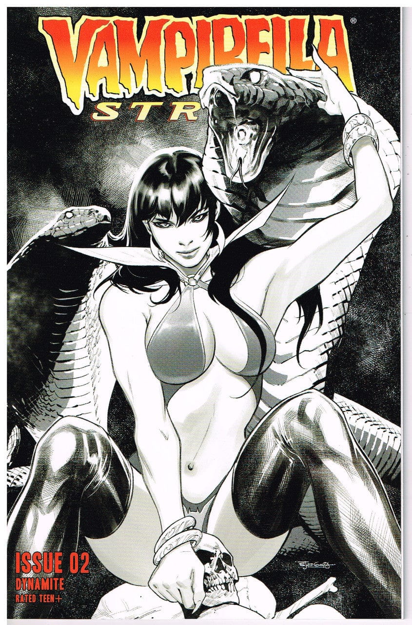 Dynamite Comic Books > Incentives VAMPIRELLA STRIKES #2 CVR H 1:20 INCV SEGOVIA B&W 72513031950002081 APR220490