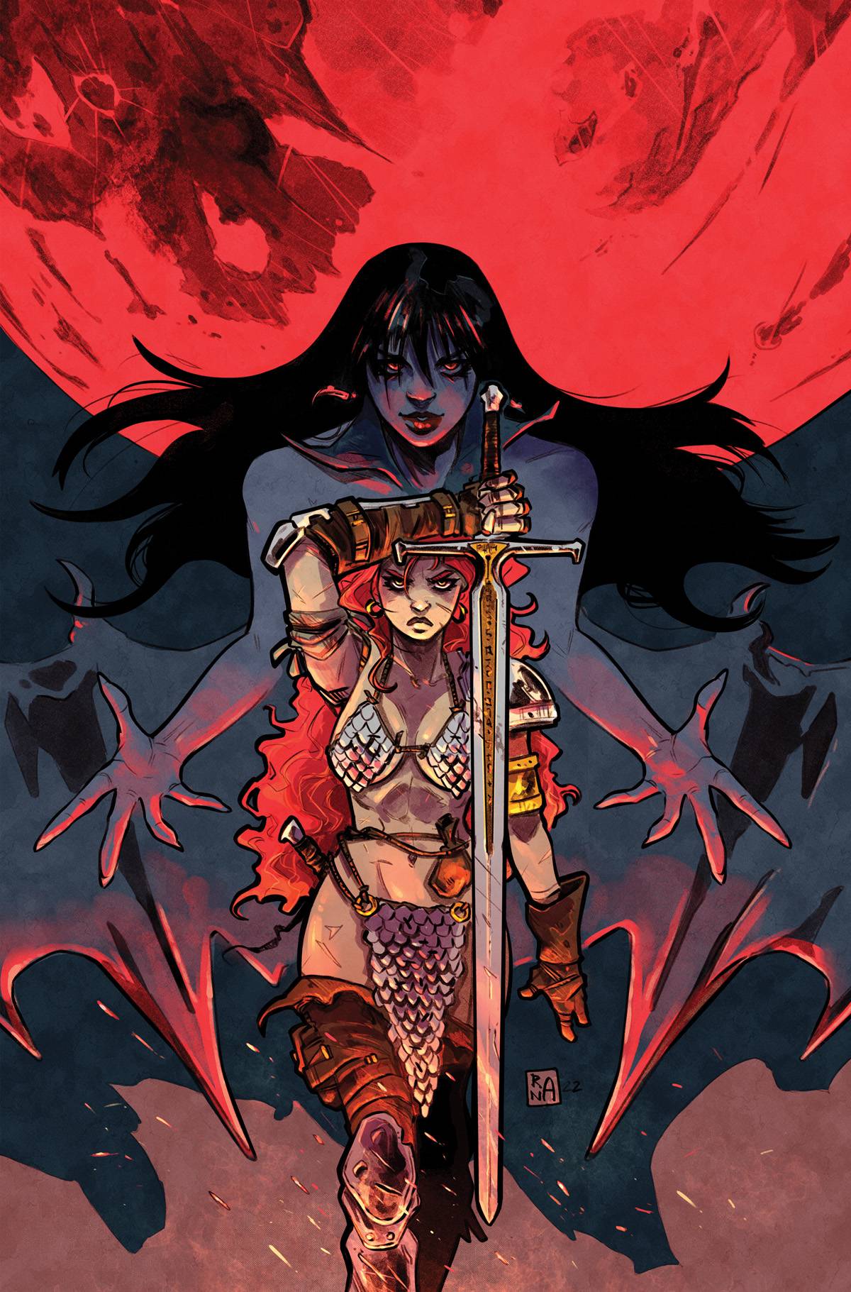 VAMPIRELLA VS RED SONJA #2 CVR U 1:10 FOC INCV RANALDI VIRGIN