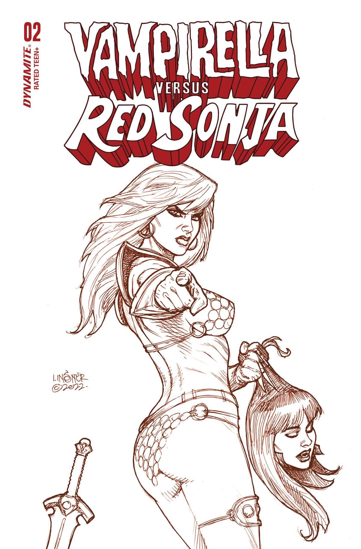 Dynamite Comic Books > Incentives VAMPIRELLA VS RED SONJA #2 CVR V 1:10 FOC INCV LINSNER FI 72513032443602221 SEP228182