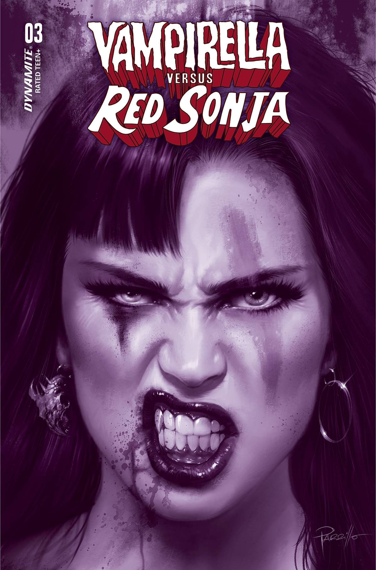 VAMPIRELLA VS RED SONJA #3 CVR F 1:10 INCV PARRILLO TINT - Third Eye