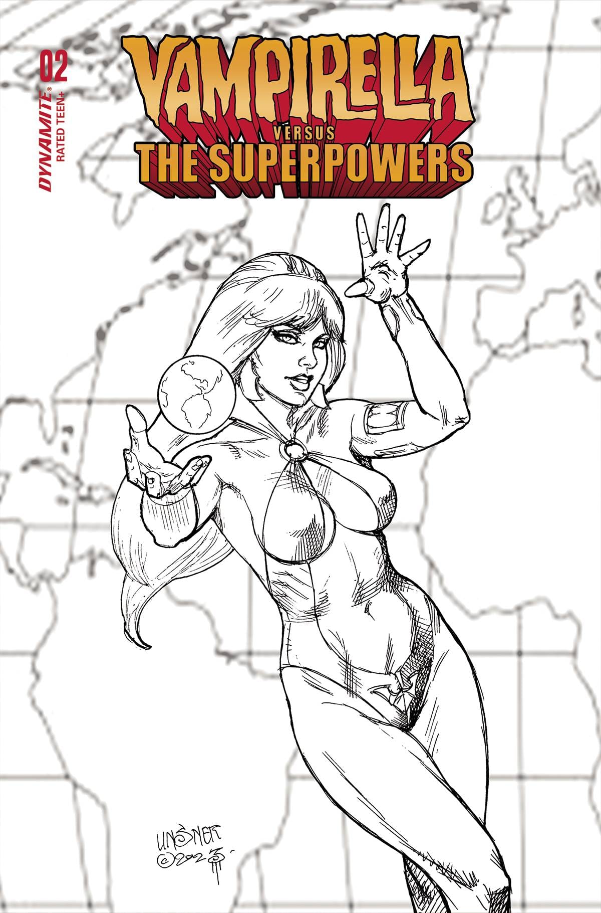 VAMPIRELLA VS SUPERPOWERS #2 CVR H 1:10 INCV VAR LINSNER LINE