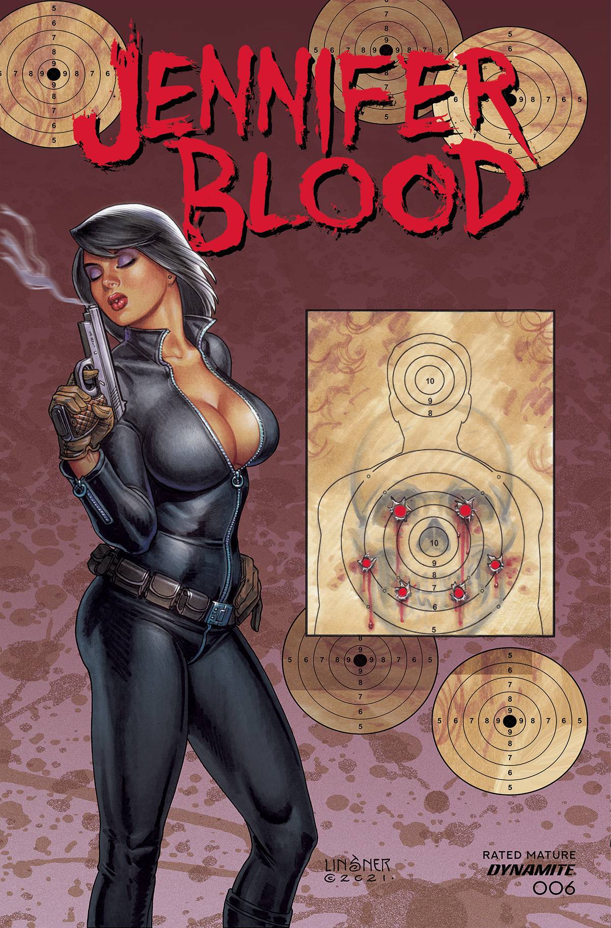 Dynamite Comic Books JENNIFER BLOOD #6 CVR B LINSNER (MR) 72513031229706021 JAN220635