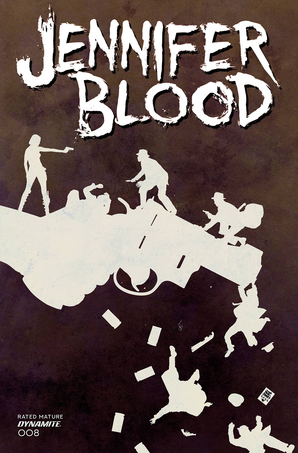 Dynamite Comic Books > Incentives JENNIFER BLOOD #8 CVR F 1:10 INCV BRADSTREET B&W (MR) 72513031229708061 MAR220704