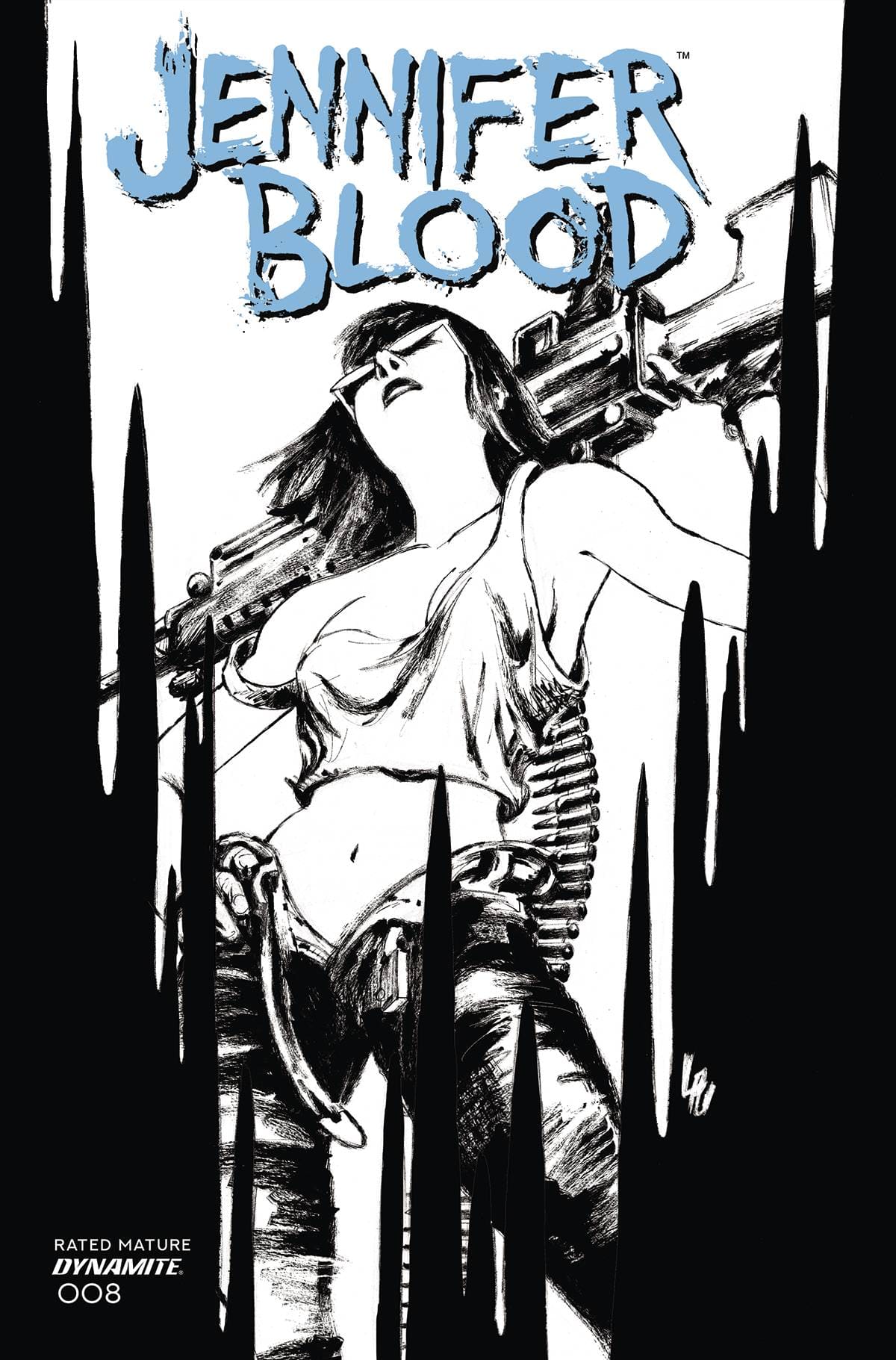 JENNIFER BLOOD #8 CVR G 1:15 INCV LAU B&W (MR)