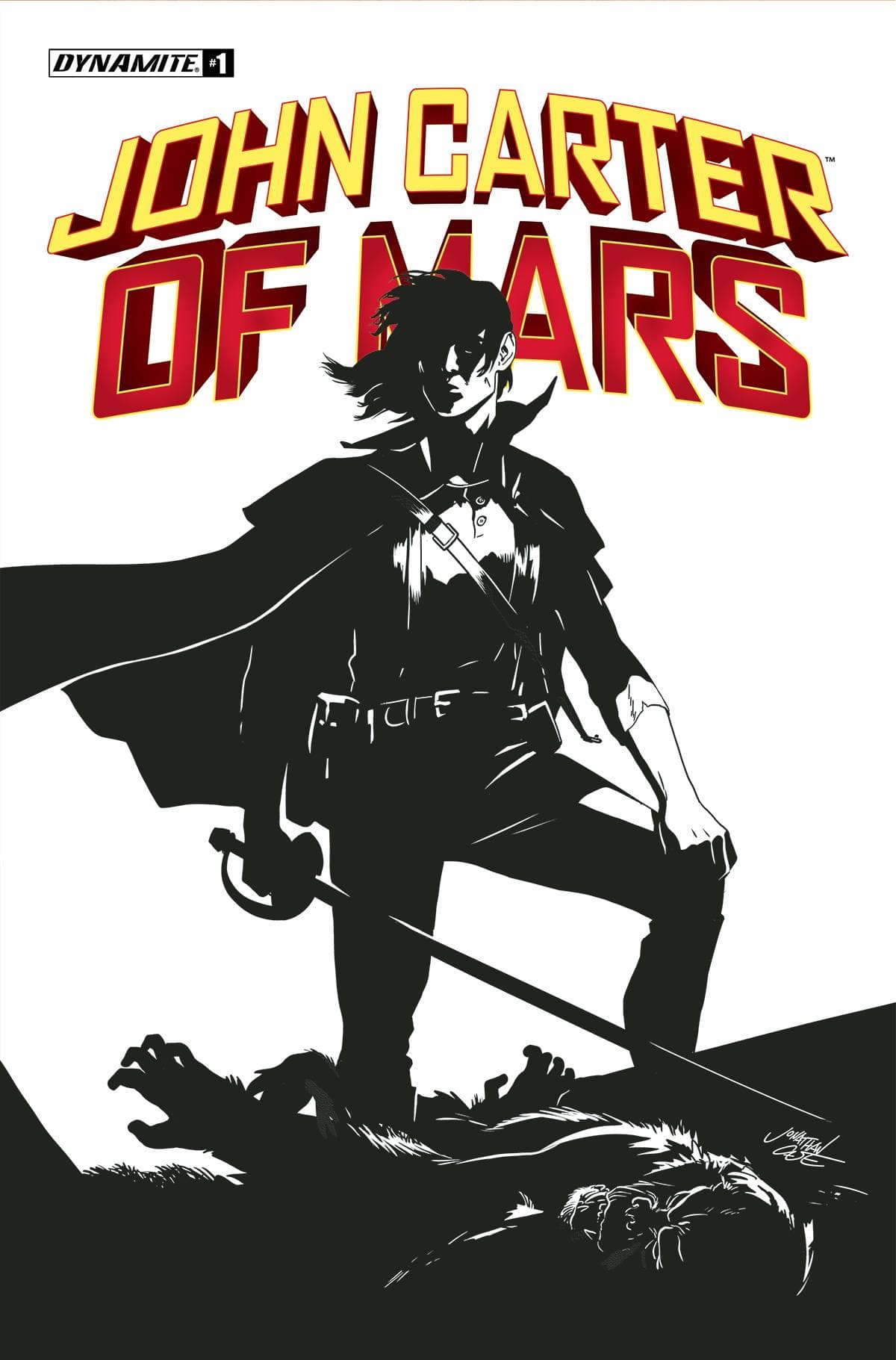 Dynamite Comic Books > Incentives JOHN CARTER OF MARS #1 CVR H 1:20 INCV CASE B&W 72513031883101081 FEB220488