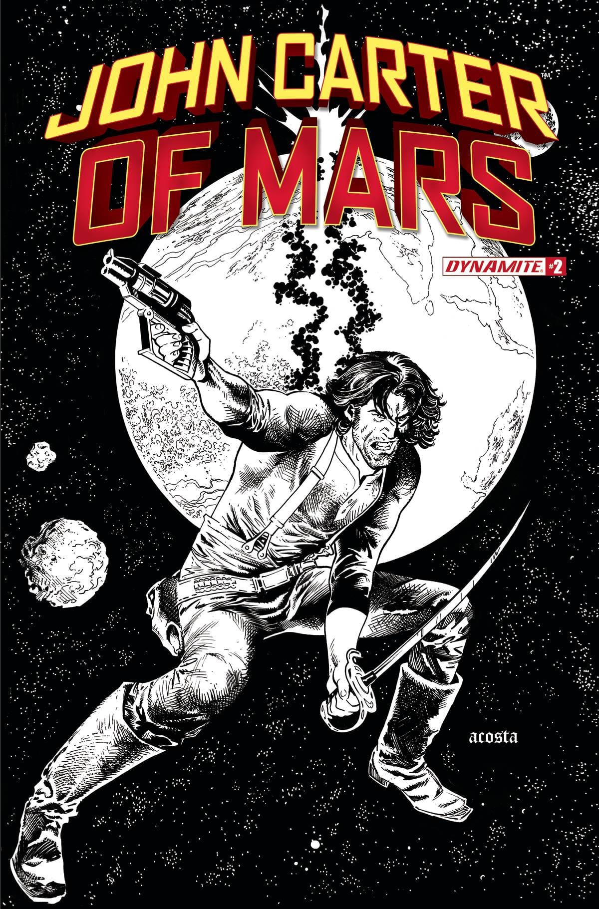 Dynamite Comic Books > Incentives JOHN CARTER OF MARS #2 CVR G 1:15 INCV ACOSTA B&W 72513031883102071 MAR220594