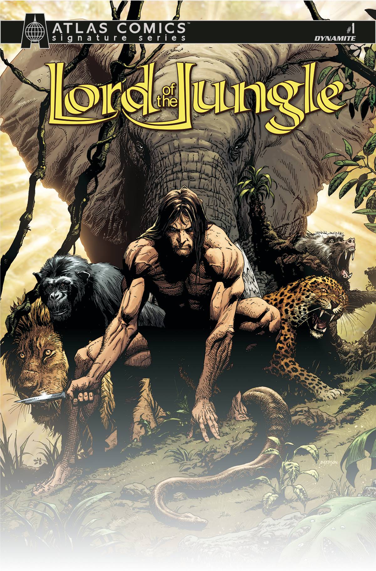 Dynamite Comic Books LORD OF THE JUNGLE #1 CVR O ATLAS SGN 72513032442901151 SEP220660