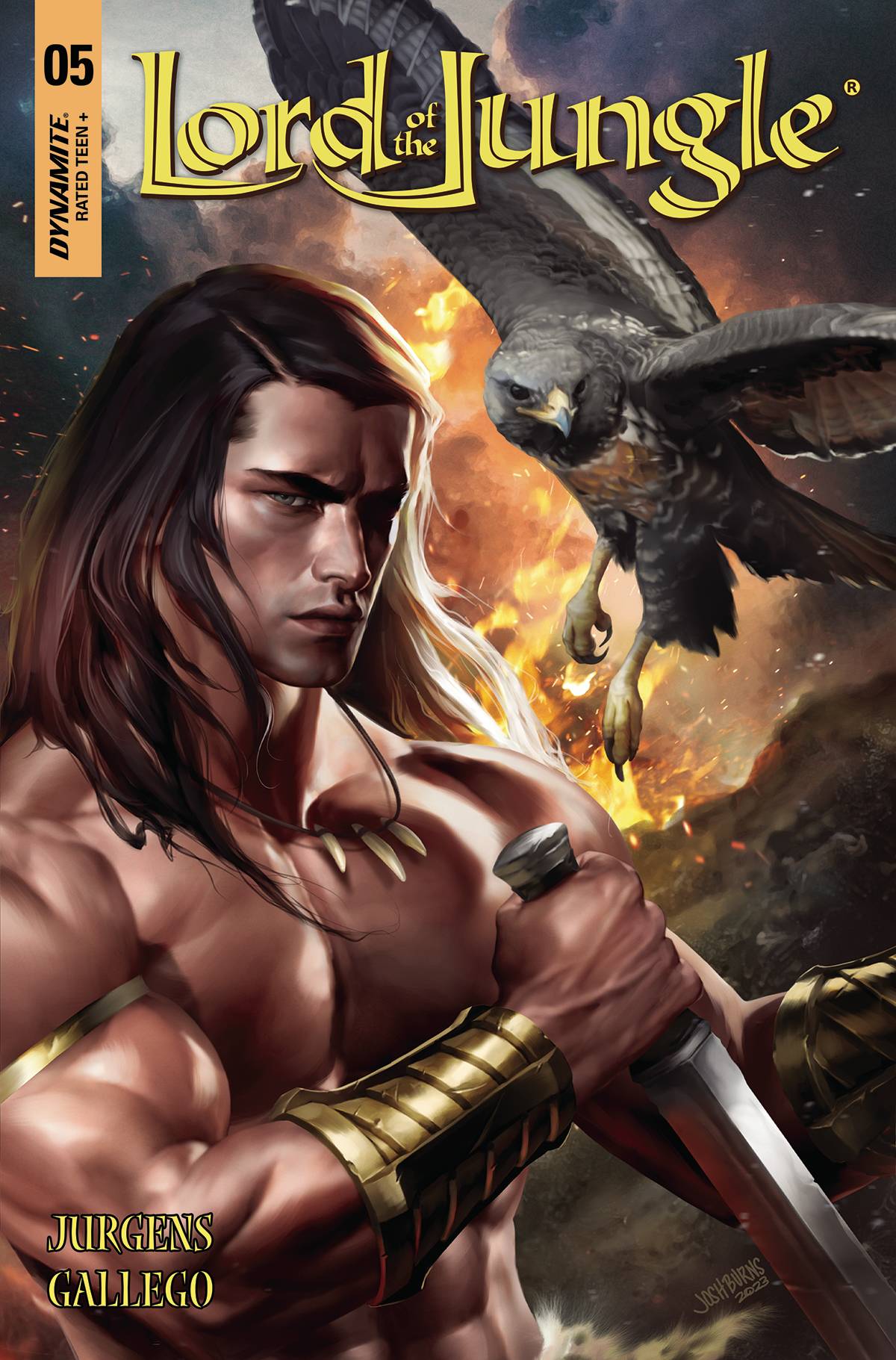 Dynamite Comic Books LORD OF THE JUNGLE #5 CVR C BURNS 72513032442905031 JAN230723