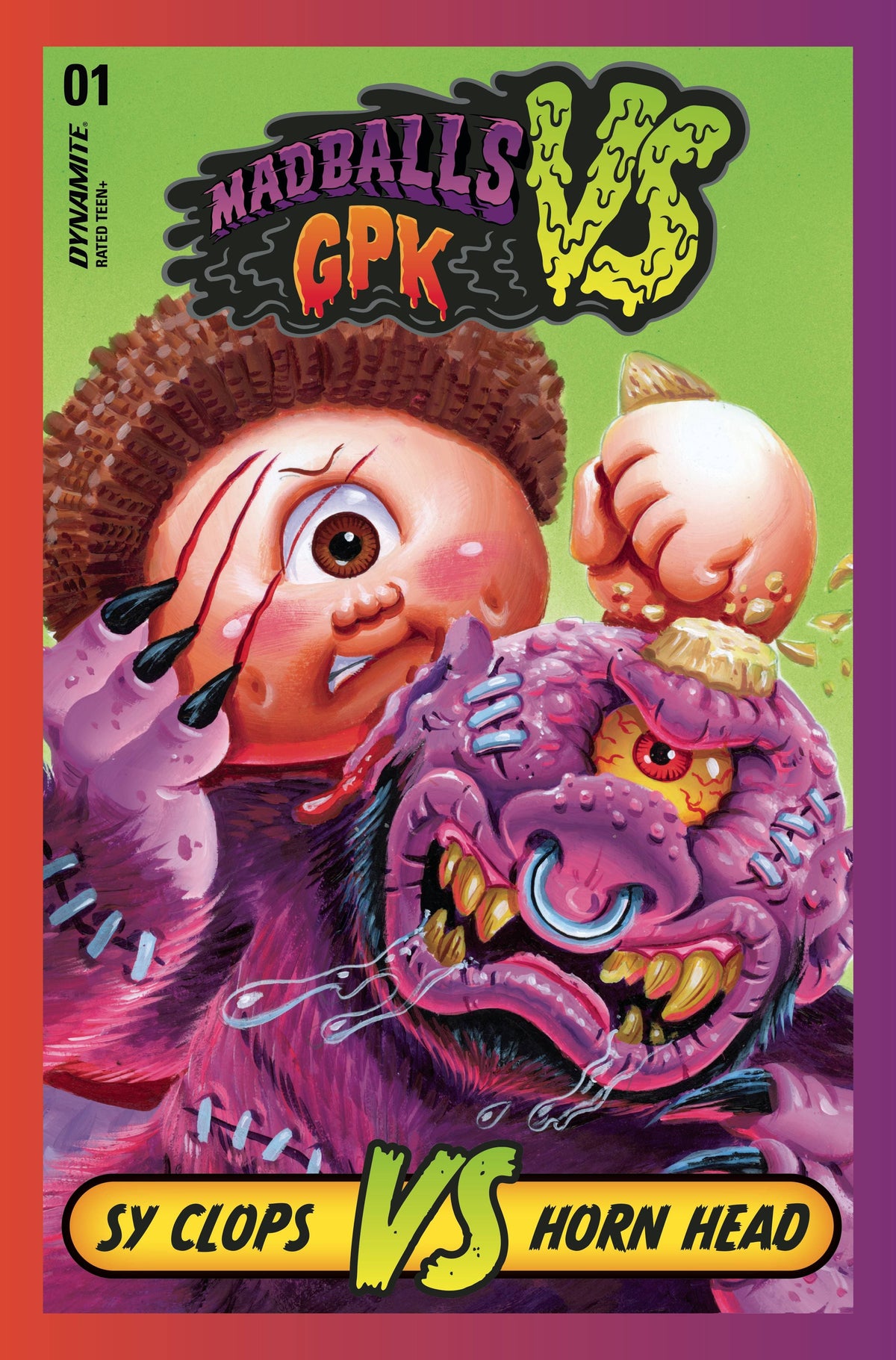 Dynamite Comic Books MADBALLS VS GARBAGE PAIL KIDS #1 CVR C TRADING CARD 72513032112101031 MAY220579