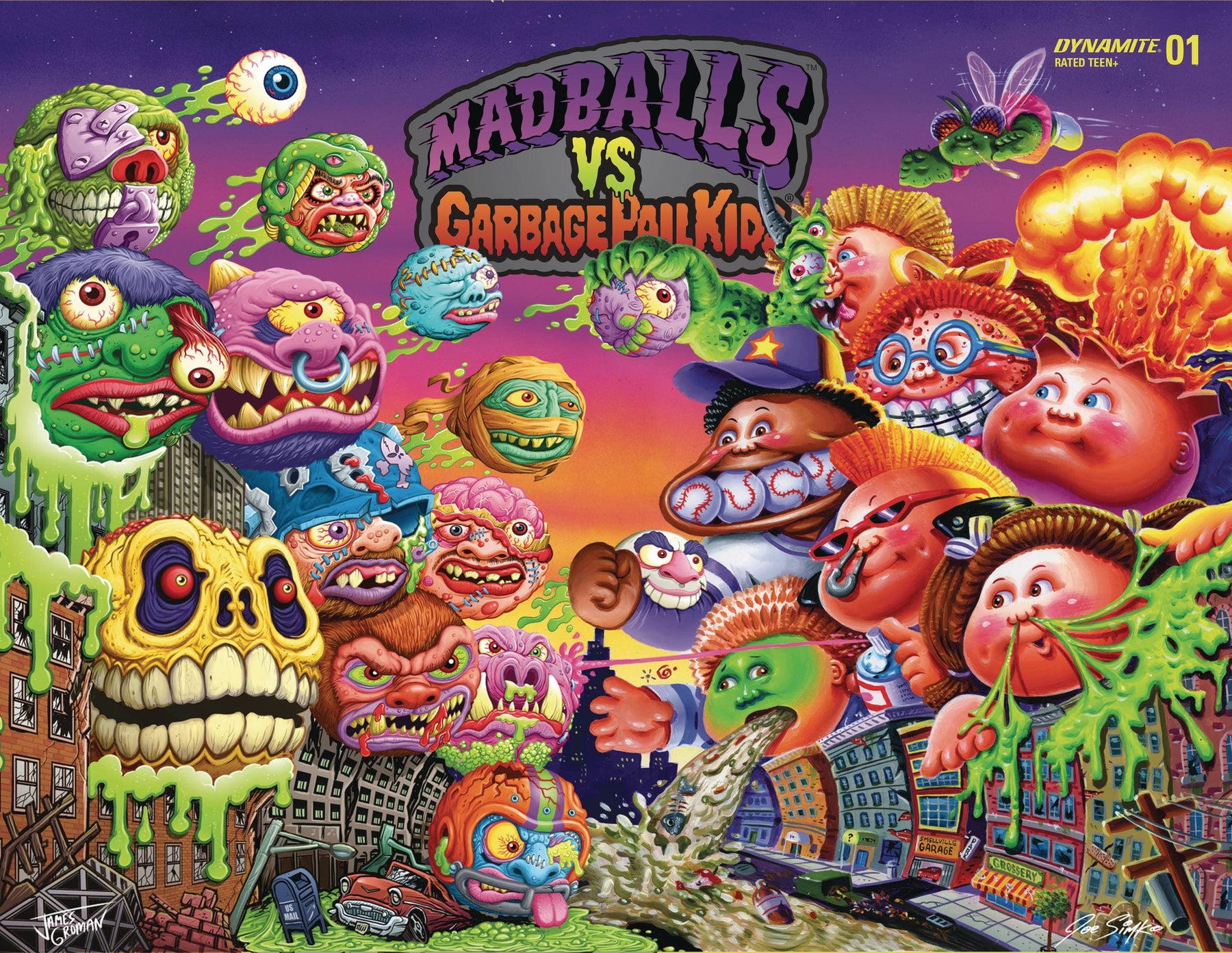 MADBALLS VS GARBAGE PAIL KIDS #1 CVR E 1:10 INCV SIMKO &
