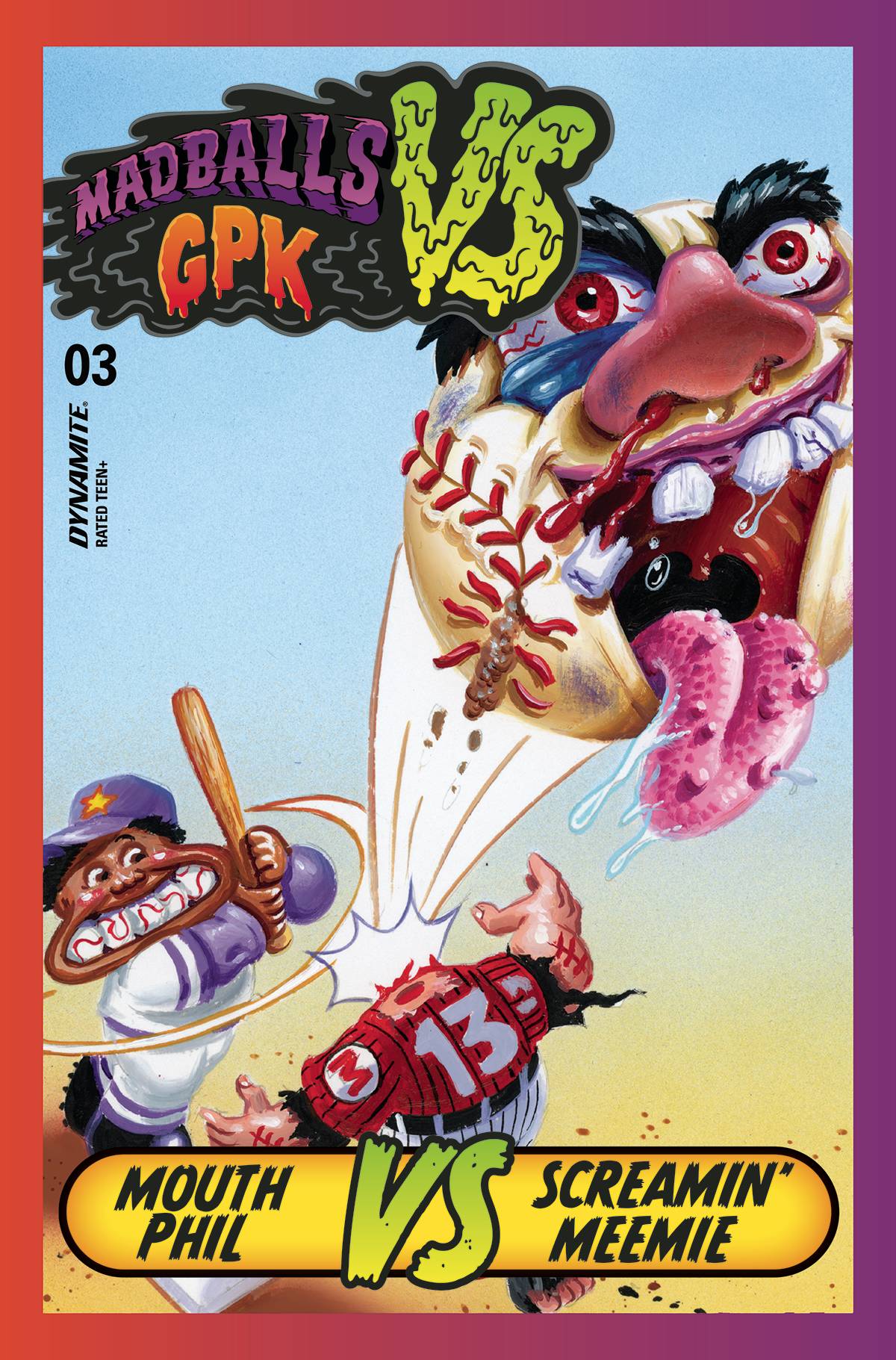 Dynamite Comic Books MADBALLS VS GARBAGE PAIL KIDS #3 CVR C TRADING CARD 72513032112103031 JUL220697