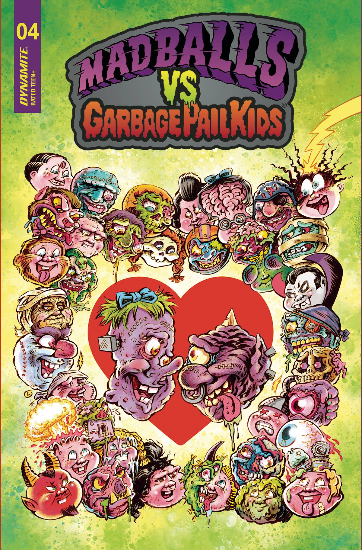 Dynamite Comic Books MADBALLS VS GARBAGE PAIL KIDS #4 CVR B CROSBY 72513032112104021 AUG220658