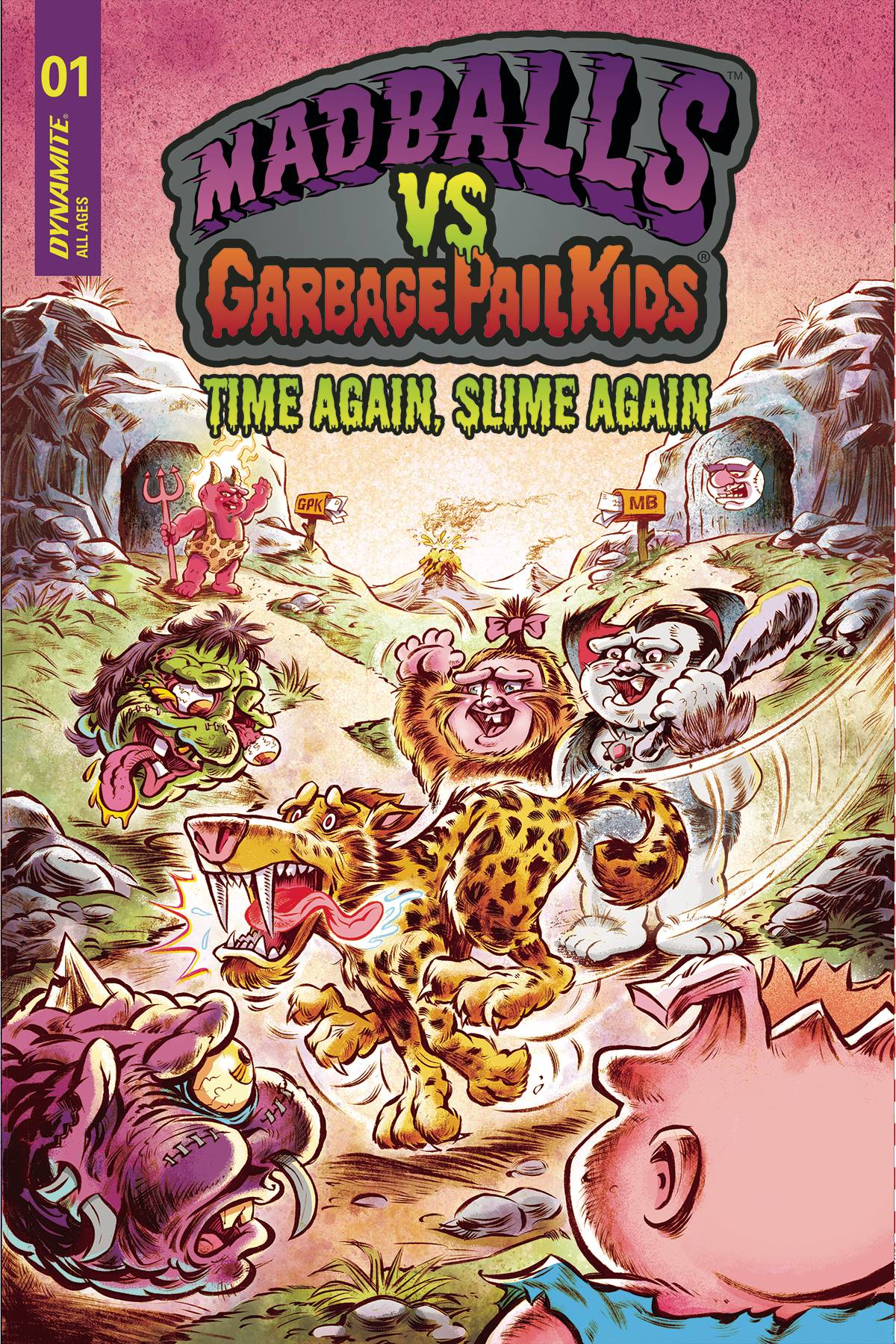 Dynamite Comic Books MADBALLS VS GARBAGE PAIL KIDS SLIME AGAIN #1 CVR B CROSBY 72513032787101021 DEC220588