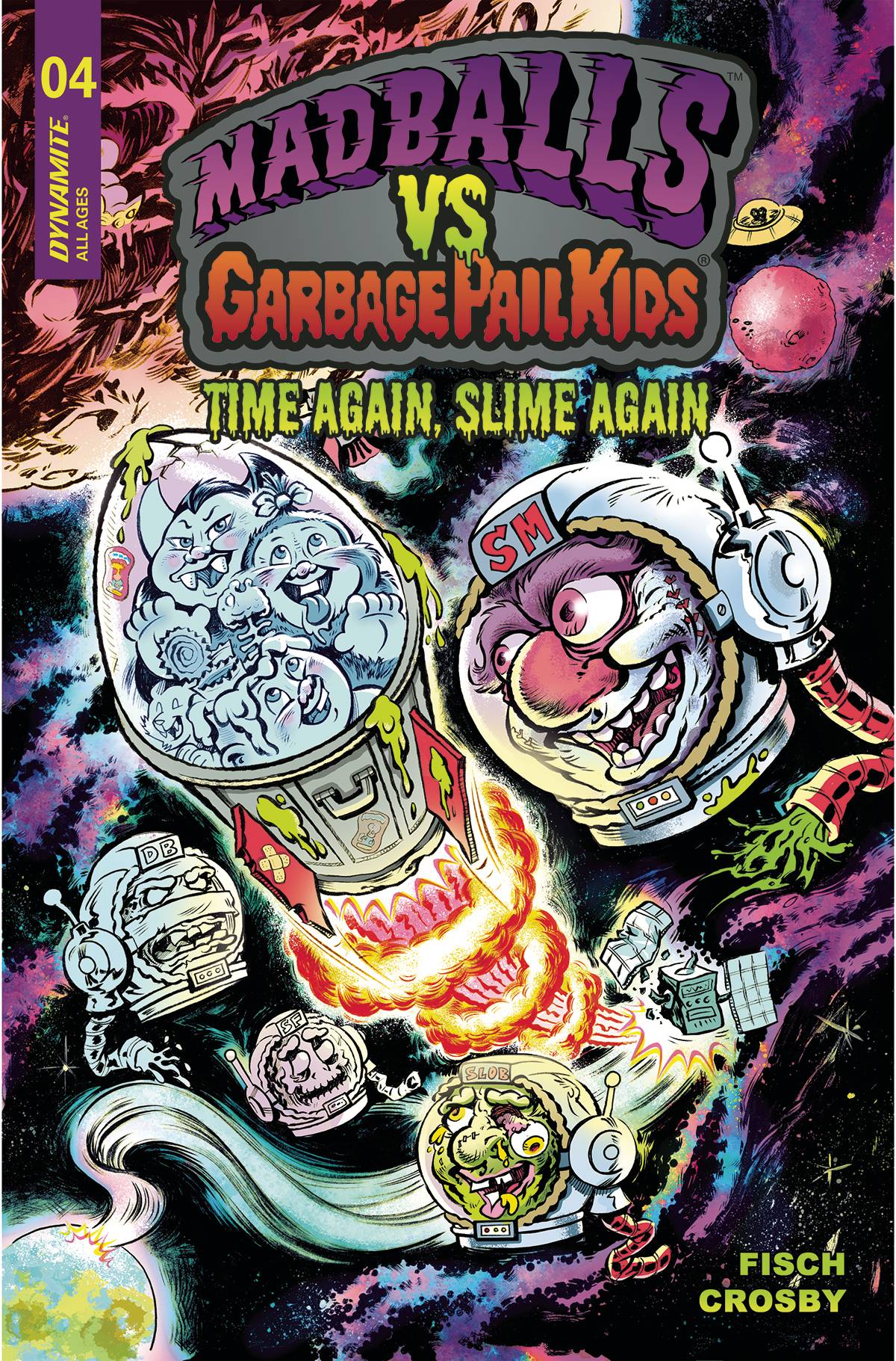 Dynamite Comic Books MADBALLS VS GARBAGE PAIL KIDS SLIME AGAIN #4 CVR B CROSBY 72513032787104021 MAR230572