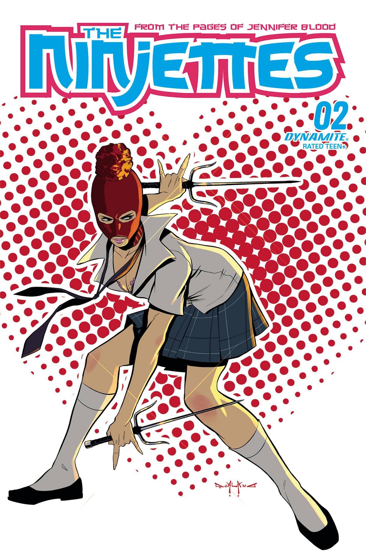 Dynamite Comic Books NINJETTES #2 (OF 5) CVR C QUALANO 72513032272202031 AUG220588