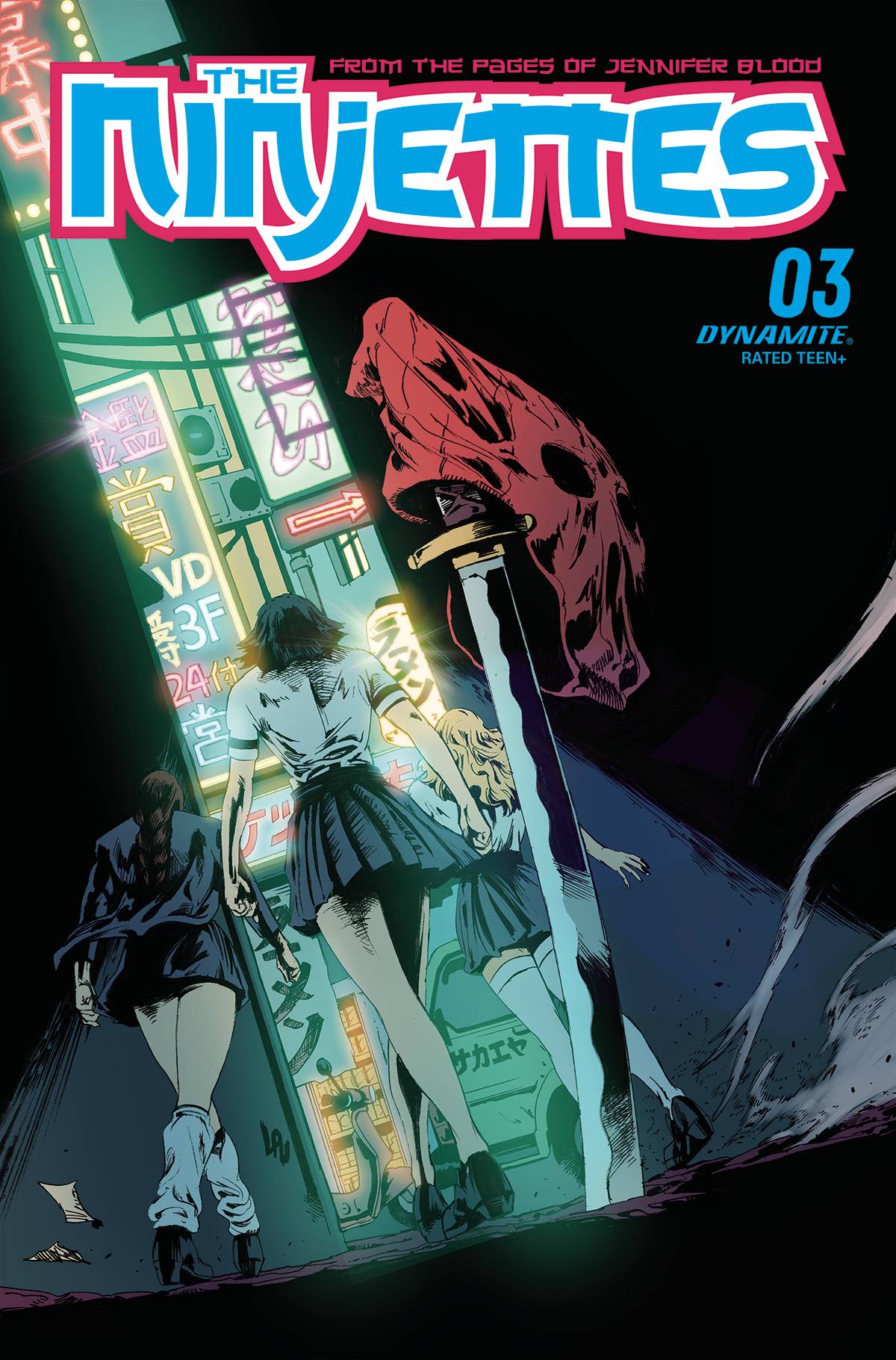 Dynamite Comic Books NINJETTES #3 CVR B LAU 72513032272203021 SEP220806