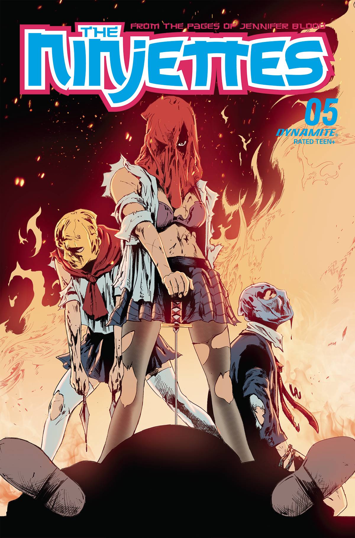 Dynamite Comic Books NINJETTES #5 CVR B LAU 72513032272205021 NOV220700