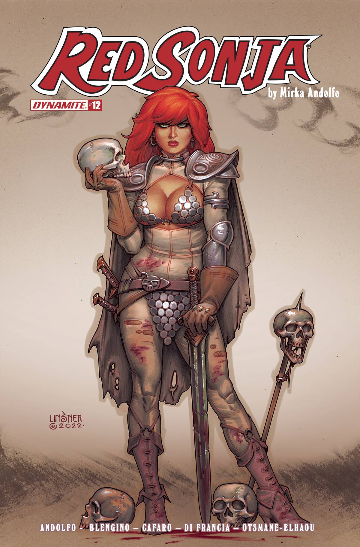 Dynamite Comic Books RED SONJA (2021) #12 CVR C LINSNER 72513031082812031 JUN220841