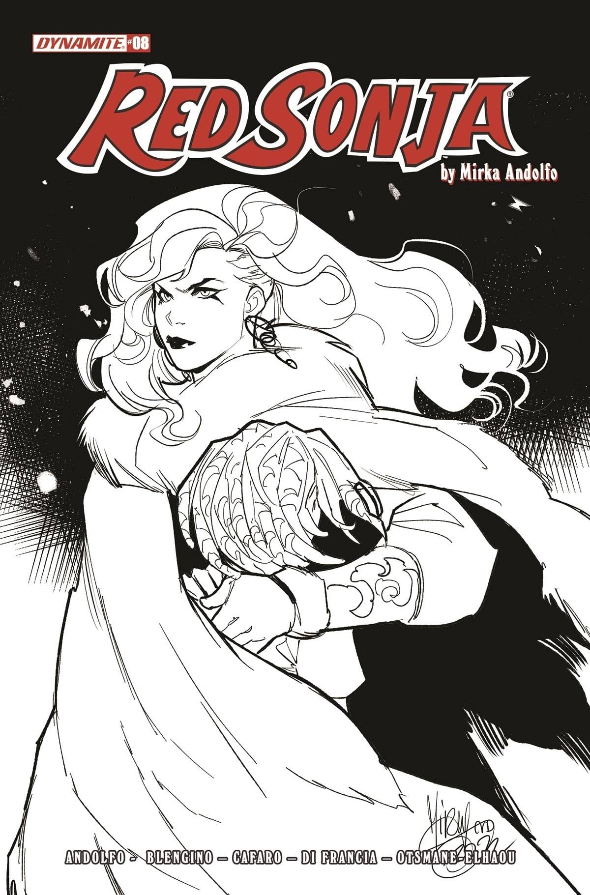 RED SONJA (2021) #8 CVR F 1:15 INCV ANDOLFO B&W