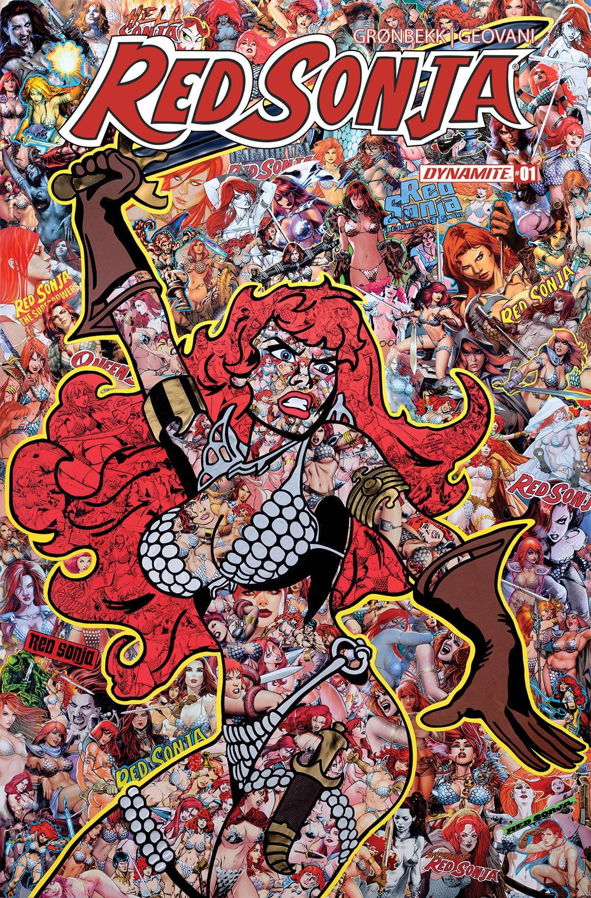 Dynamite Comic Books RED SONJA 2023 #1 CVR F COLLAGE 72513033135901061 MAY230415