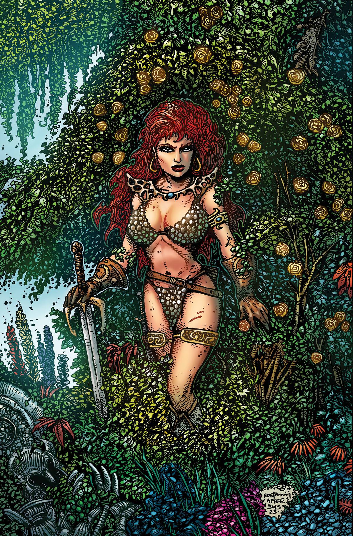 Dynamite Comic Books RED SONJA 2023 #1 CVR ZN EASTMAN LTD VIRGIN (C: 0-1-2) 72513033135901401 MAY230449