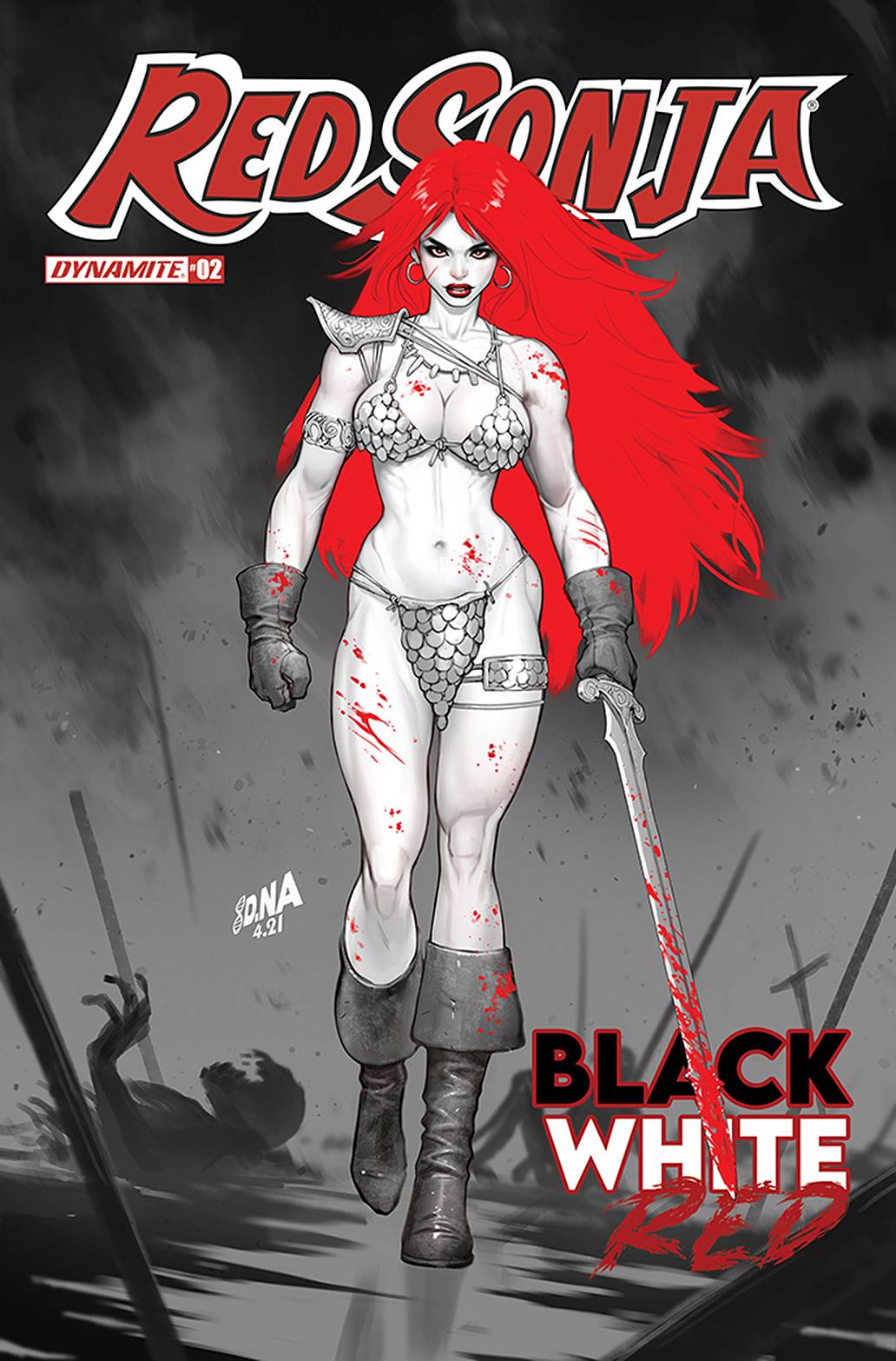 Dynamite Comic Books RED SONJA BLACK WHITE RED #2 CVR C NAKAYAMA 72513030811502031 JUN210886