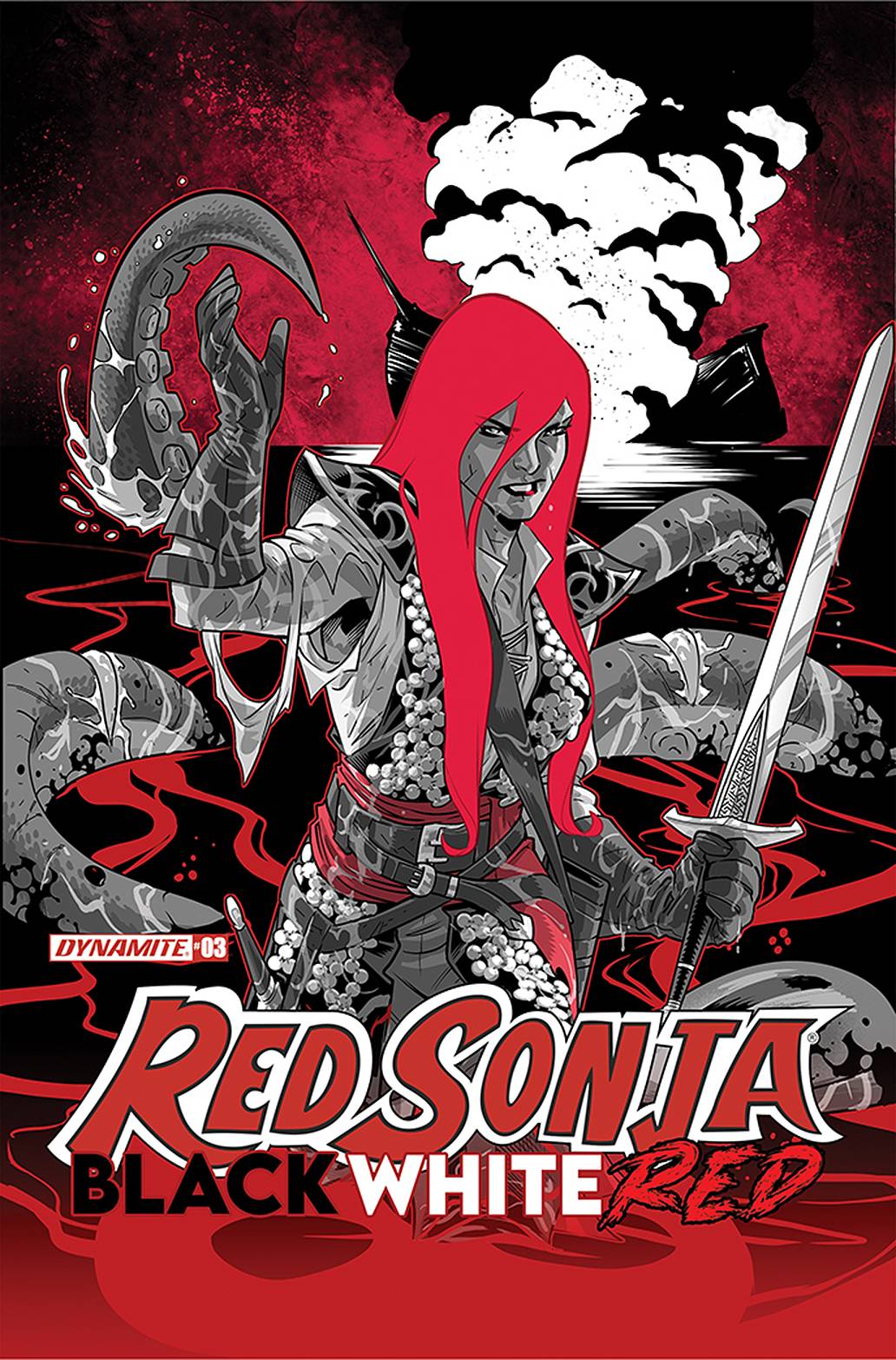 Dynamite Comic Books RED SONJA BLACK WHITE RED #3 CVR B IZAAKSE 72513030811503021 JUL210907