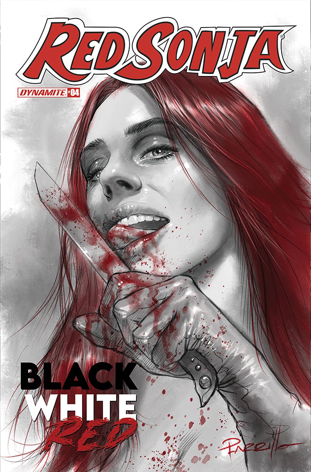 RED SONJA BLACK WHITE RED #4 CVR A PARRILLO