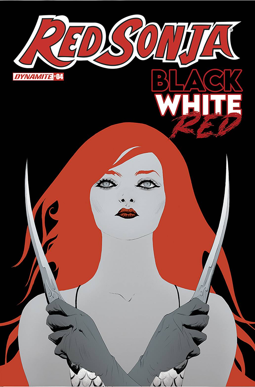 Dynamite Comic Books RED SONJA BLACK WHITE RED #4 CVR C LEE 72513030811504031 AUG210875