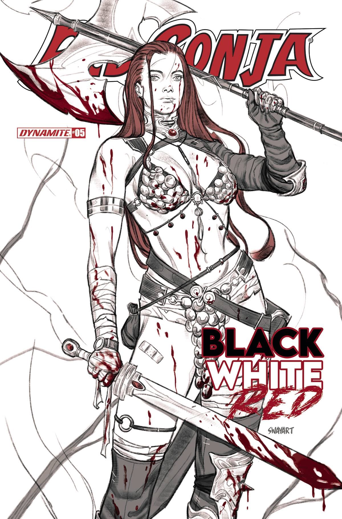 Dynamite Comic Books RED SONJA BLACK WHITE RED #5 CVR B SWAY 72513030811505021 OCT210598