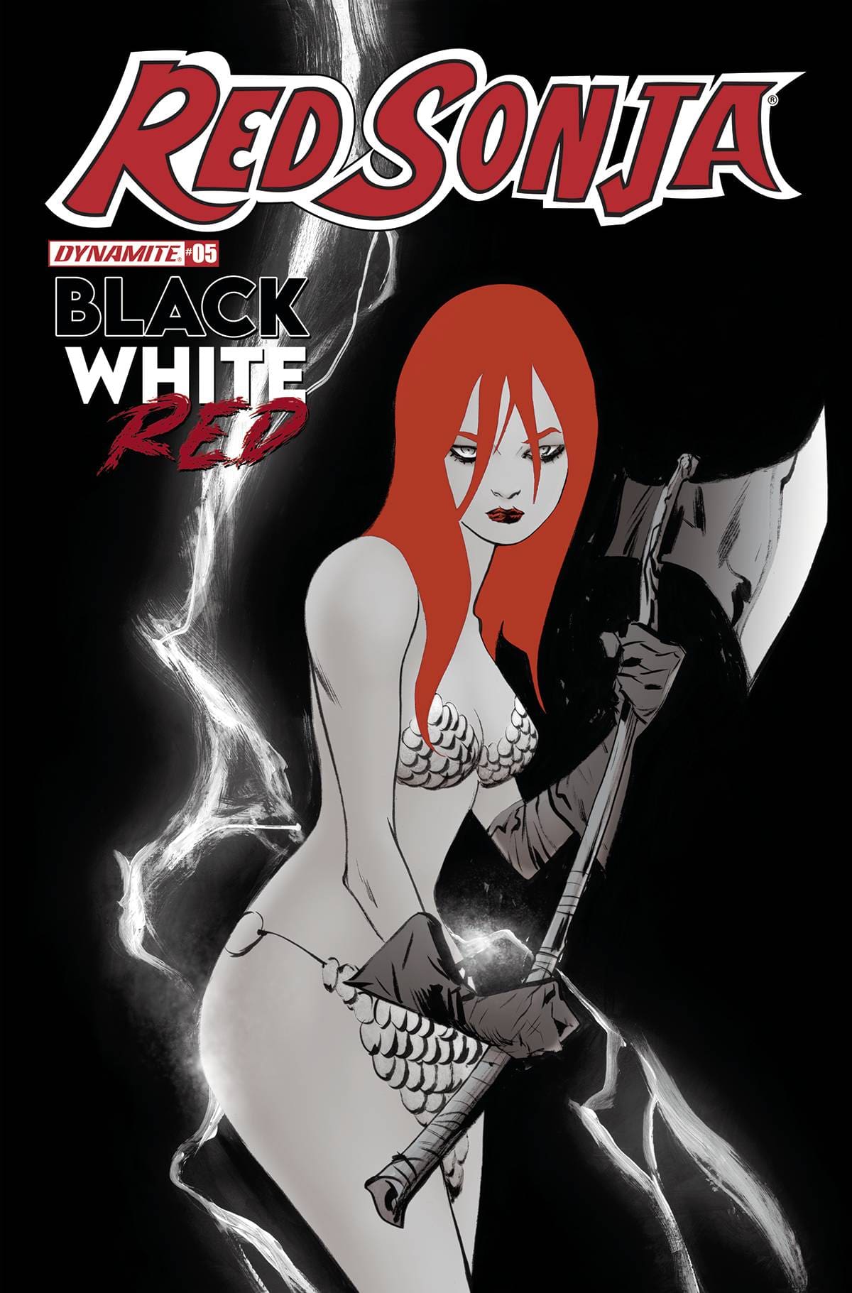 Dynamite Comic Books RED SONJA BLACK WHITE RED #5 CVR C LEE 72513030811505031 OCT210599