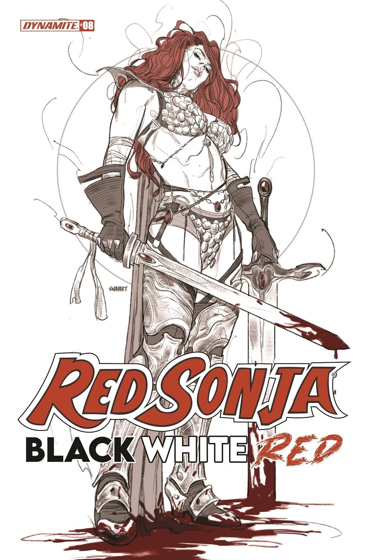 RED SONJA BLACK WHITE RED #8 CVR B COLAK