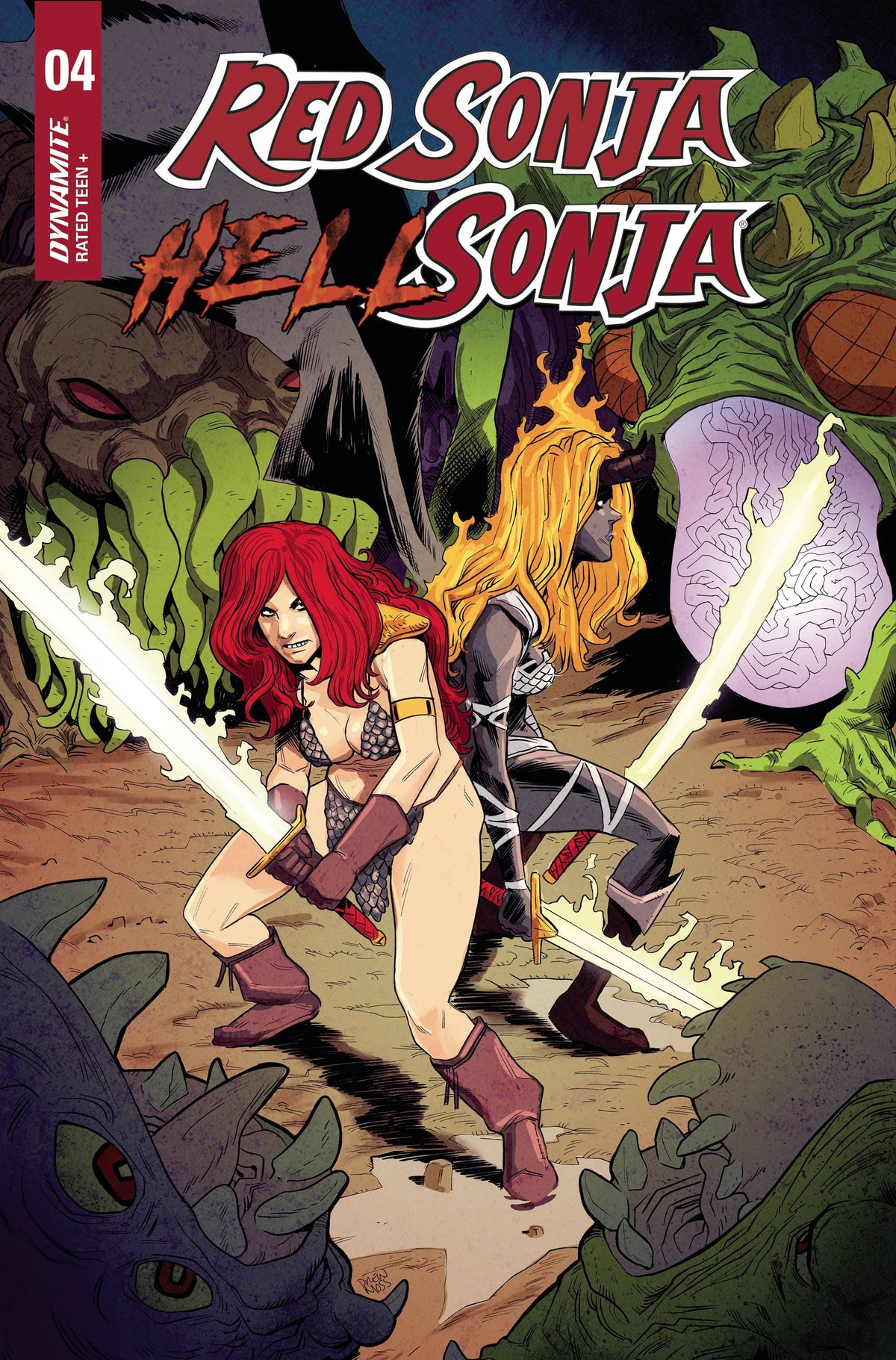 Dynamite Comic Books RED SONJA HELL SONJA #4 CVR B MOSS 72513032548804021 JAN230732