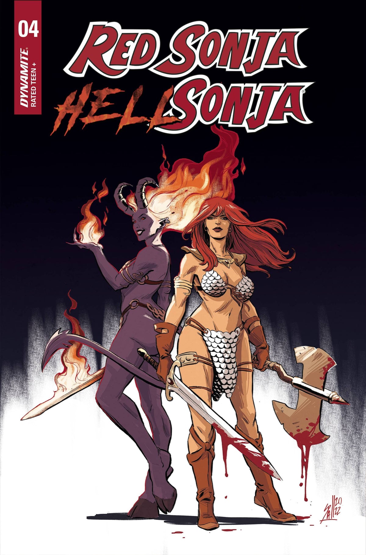 Dynamite Comic Books RED SONJA HELL SONJA #4 CVR C SPALLETTA 72513032548804031 JAN230733