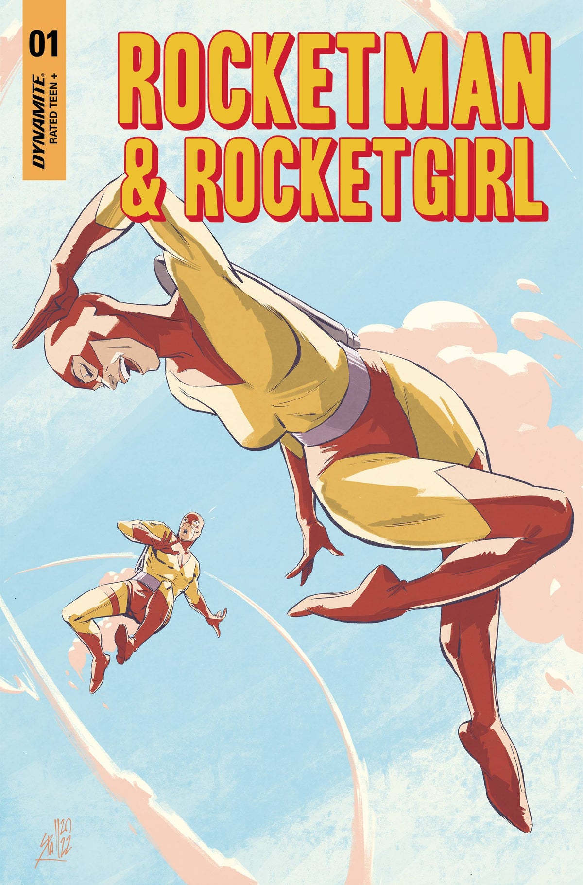 Dynamite Comic Books ROCKETMAN & ROCKETGIRL ONE SHOT CVR C SPALLETTA 72513032788801031 JAN230589