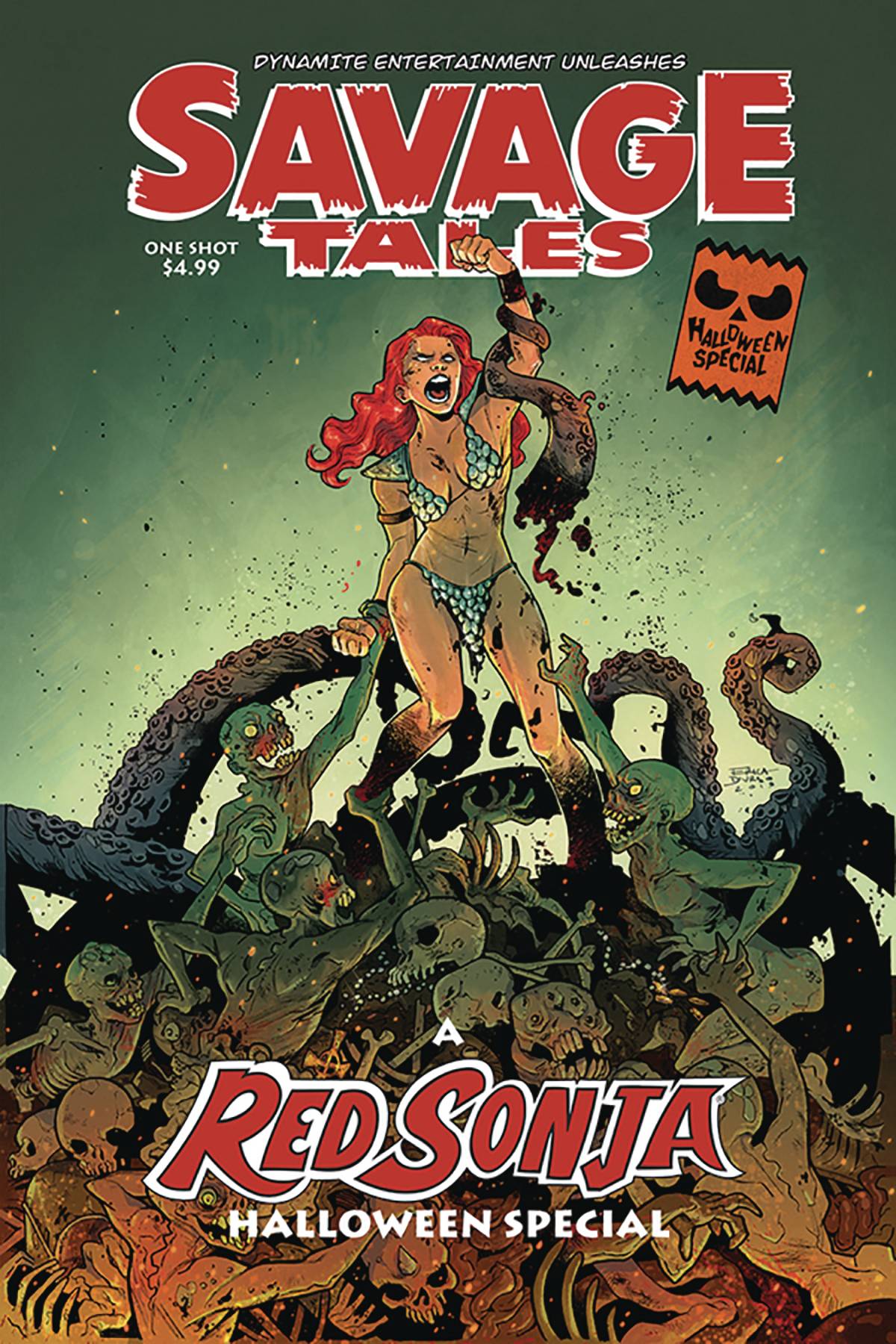 Dynamite Comic Books SAVAGE TALES HALLOWEEN SPECIAL ONE SHOT #0 CVR A DURSO 72513028478501011 AUG191258