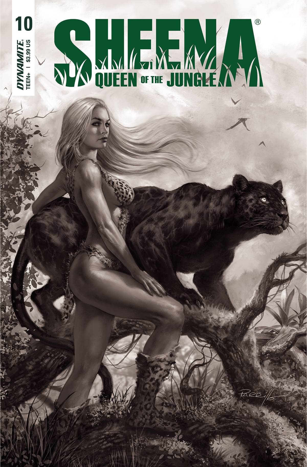 SHEENA QUEEN JUNGLE #10 CVR H 25 COPY INCV PARRILLO B&W