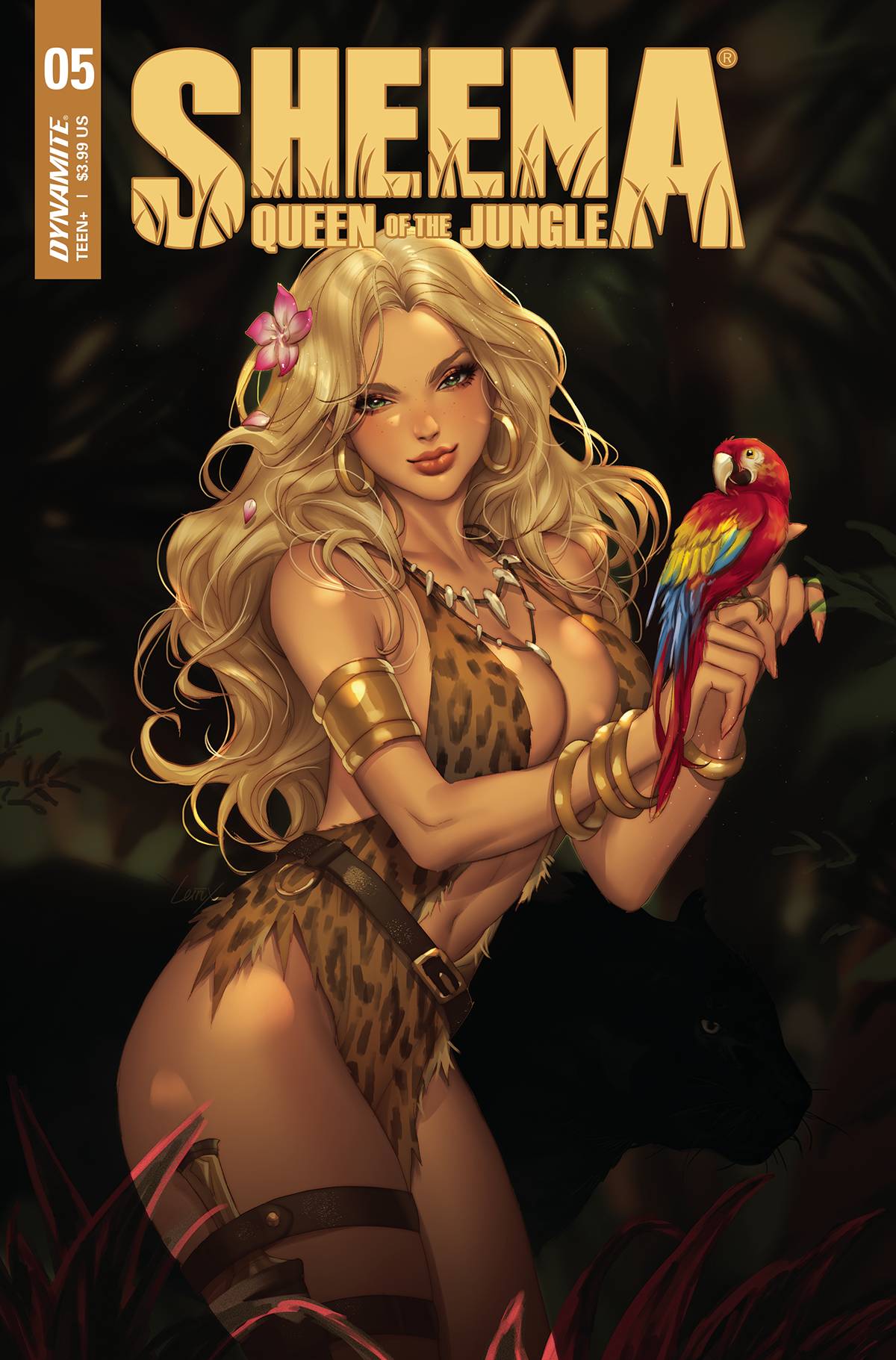 Dynamite Comic Books SHEENA QUEEN JUNGLE #5 CVR F 1:10 INCV LI ORIGINAL 72513031316405061 JAN220684