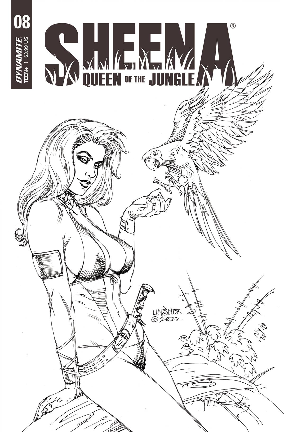 SHEENA QUEEN JUNGLE #8 CVR F 1:10 INCV LINSNER B&W